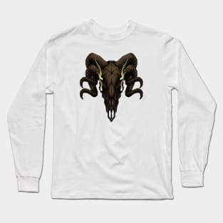 ram skull illustration Long Sleeve T-Shirt